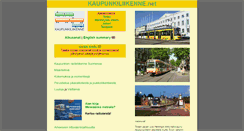 Desktop Screenshot of kaupunkiliikenne.net